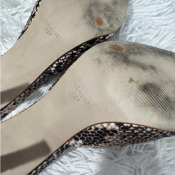 STEVE MADDEN Elyse Mule In Natural Snake Print 7.5 - Picture 7 of 7